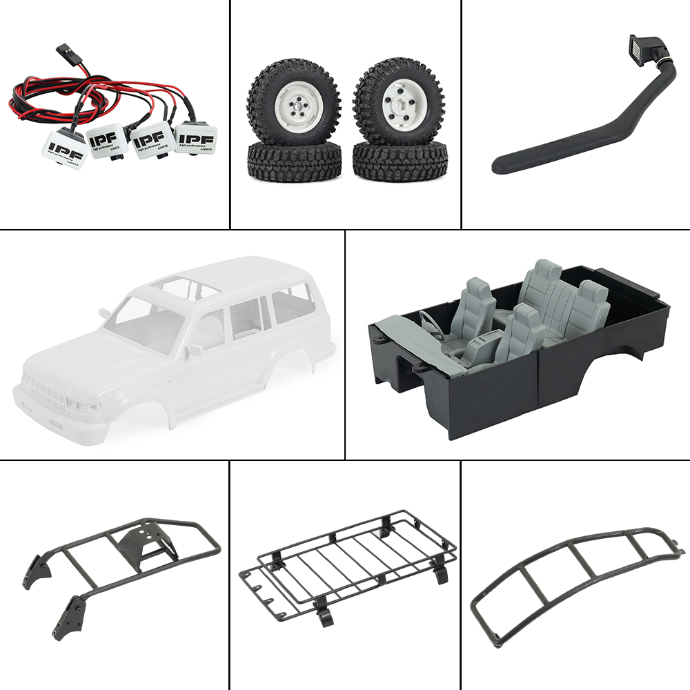 Rc Hobby Grade Crawler - LC80 крепкий корпус крепление на крышу
