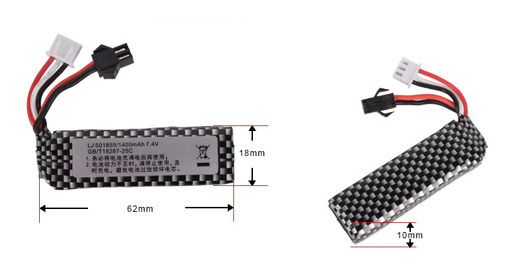 7,4 v 1400 мА/ч, 25C 501855 Li – обзор и цена Rc And Hobby