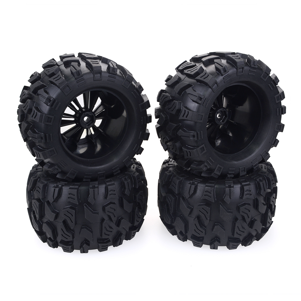4 шт., резиновые шины для ради – обзор и цена Rc Truck Monster